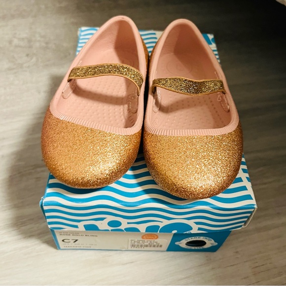 Native Margot Bling Rose Gold Toddler Shoes Size 7 - Picture 4 of 4